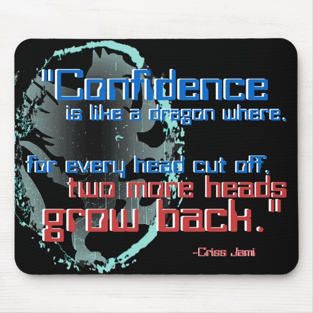 Tapis De Souris "La confiance est comme un dragon" Mousepad (Devant)