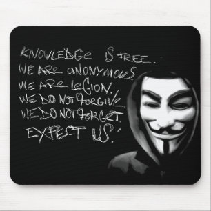 Tapis De Souris La connaissance anonyme est Mousepad libre