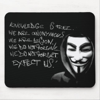 Tapis De Souris La connaissance anonyme est Mousepad libre