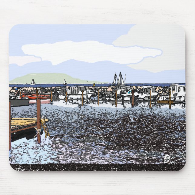 Tapis De Souris La Côte, Marseillan Sud de la France (Devant)
