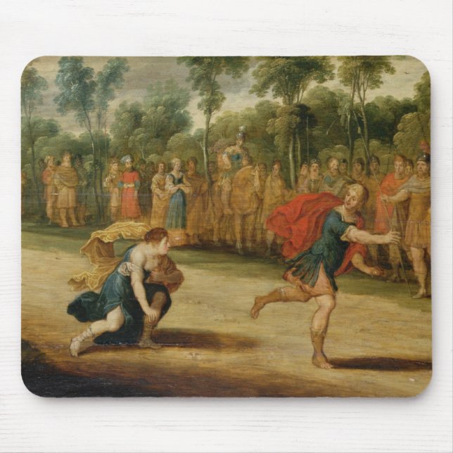 Tapis De Souris La course d'Atalanta et de Hippomenes (huile sur (Devant)