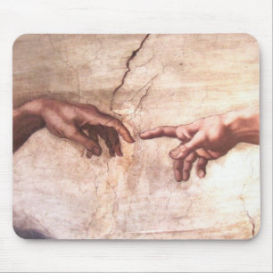 TAPIS DE SOURIS LA CRÉATION D'ADAM-MOUSEPAD