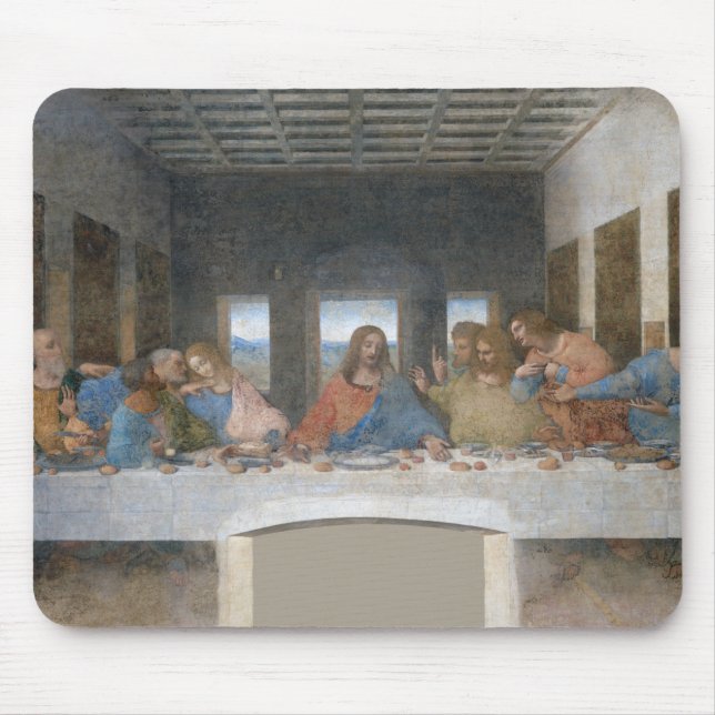 Tapis De Souris La Dernière Cène, Léonard de Vinci, 1495-1498 (Devant)