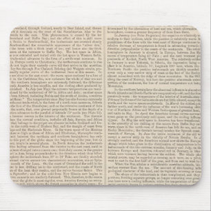 Tapis De Souris La distribution de la chaleur dans le monde contin