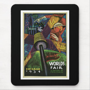 Tapis De Souris La "Exposition universelle, Chicago, 1934" crus