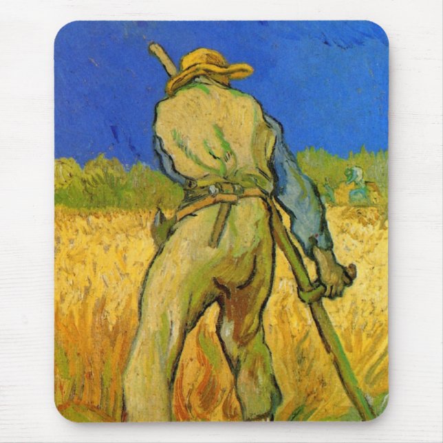 Tapis De Souris La Faucheuse (après Millet) par Vincent van Gogh (Devant)