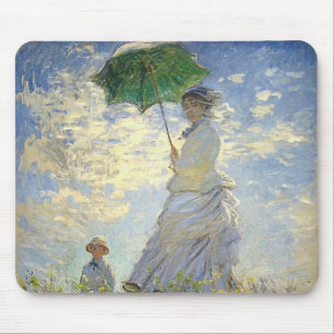 Tapis De Souris La Femme de Monet avec un Parasol (La promenade /