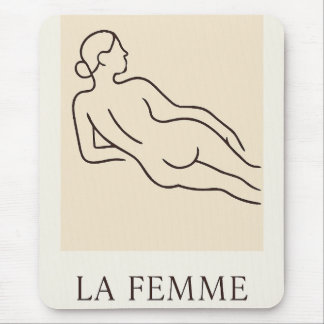 Tapis De Souris La Femme - Élégant minimaliste
