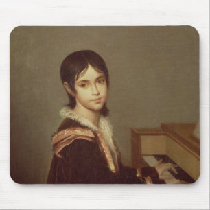 Tapis De Souris La fille de l'artiste au piano