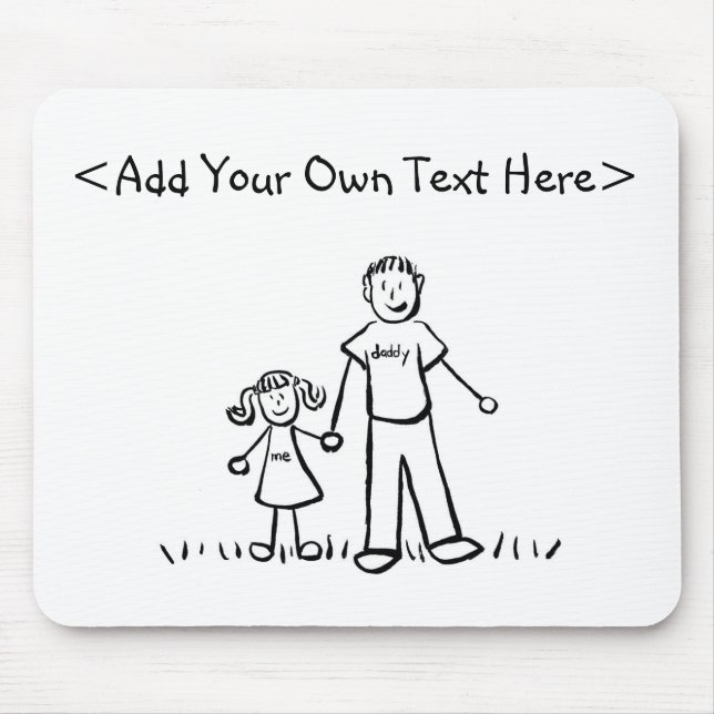 Tapis De Souris La fille de papa Mousepad (Devant)