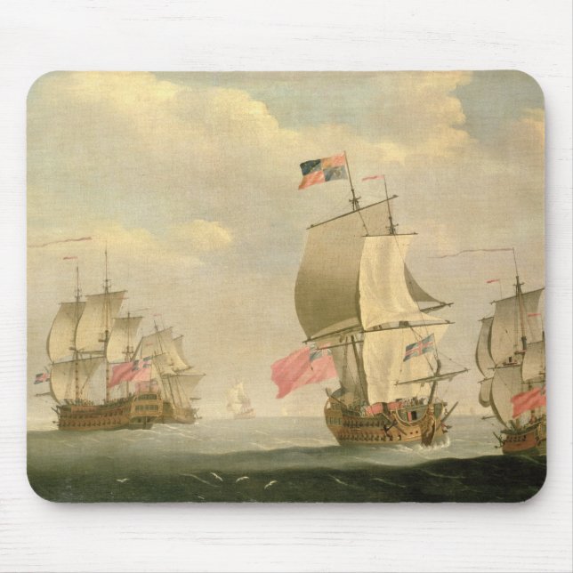 Tapis De Souris La flotte anglaise sous la voile (Devant)