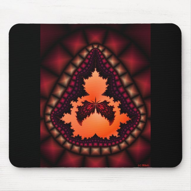 Tapis De Souris La fractale célèbre de mite de Mandelbrot (Devant)