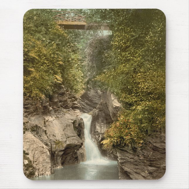 Tapis De Souris La gorge peut cascade, peau, île de Man, (Devant)