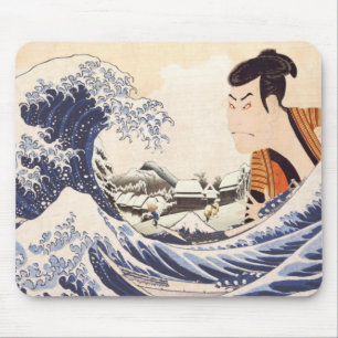 Tapis De Souris La Grande Vague Ukiyoe Collages