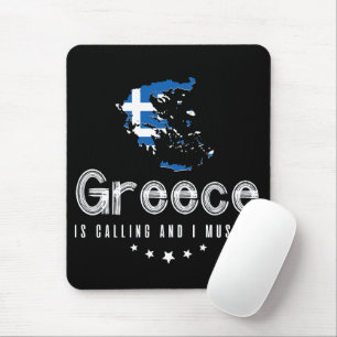 Tapis De Souris La Grèce Appelle Et Je Dois Aller À Mousepad