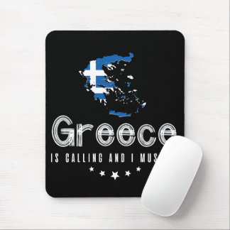 Tapis De Souris La Grèce Appelle Et Je Dois Aller À Mousepad