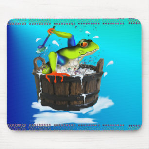 Tapis De Souris La grenouille de lavage Mousepad