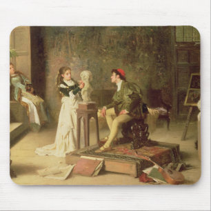 Tapis De Souris La jeune sculpteuse (huile sur la toile)