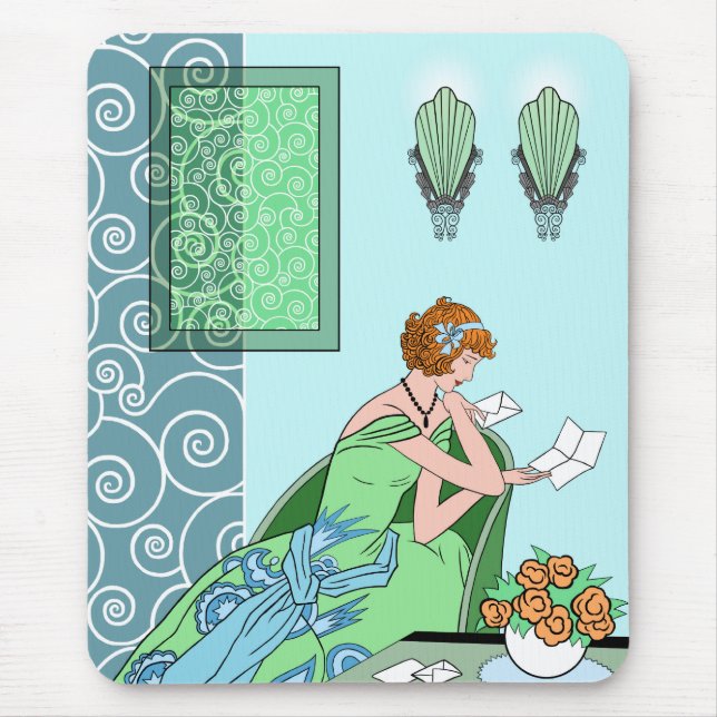 Tapis De Souris La lettre de Clarice - conception de mode d'art (Devant)