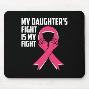 Tapis De Souris La lutte de la fille est mon combat cancer du sein