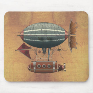 Tapis De Souris La machine de vol de Steampunk d'Aléoute de