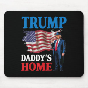 Tapis De Souris La maison de Donald Trump Daddy's Flag Patriotique