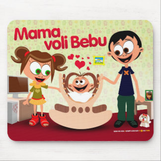 Tapis De Souris La maman aime le bébé (maman Voli Bebu) MousePad