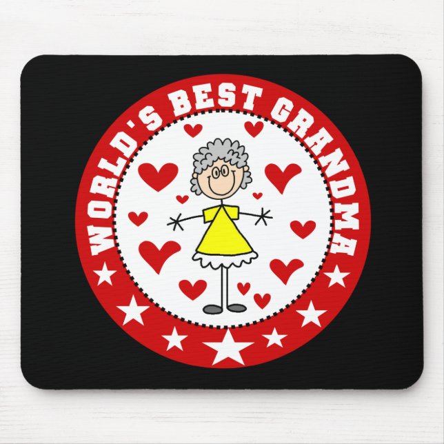 Tapis De Souris La meilleure grand-maman Mousepad du monde (Devant)