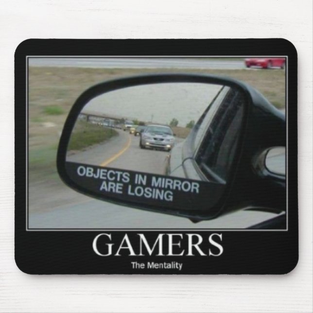 Tapis De Souris La mentalité de Gamers des miroirs d'entraînement (Devant)