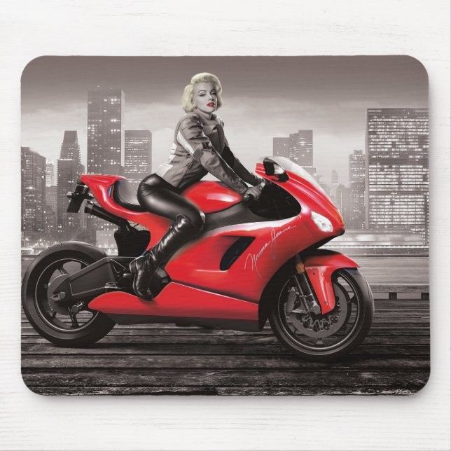 Tapis De Souris La moto de Marilyn (Devant)