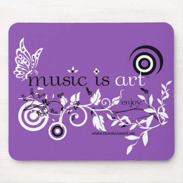 Tapis De Souris La musique est art (Devant)