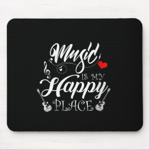 Tapis De Souris La musique féminine est mon endroit heureux Citati