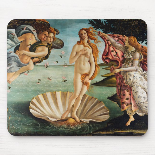 Tapis De Souris La naissance de Vénus, Sandro Botticelli, 1485 (Devant)