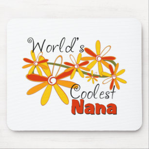 Tapis De Souris La Nana la plus cool du monde floral