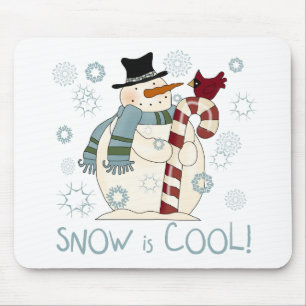 Tapis De Souris La neige est un cadeau et t-shirts de vacances Coo