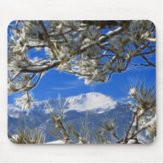 Tapis De Souris La neige maximale d'hiver de brochets a couvert