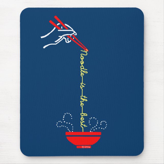 Tapis De Souris La nouille est le meilleur (Devant)