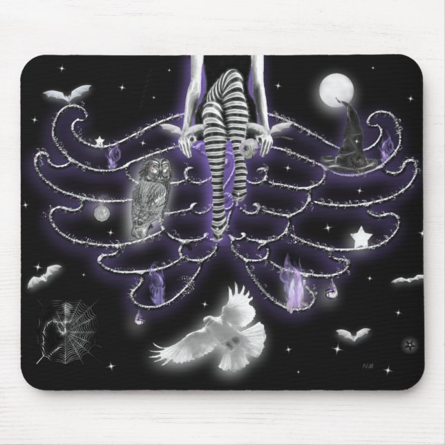 Tapis De Souris La Nuit de Samhain ! Panier de souris (Devant)