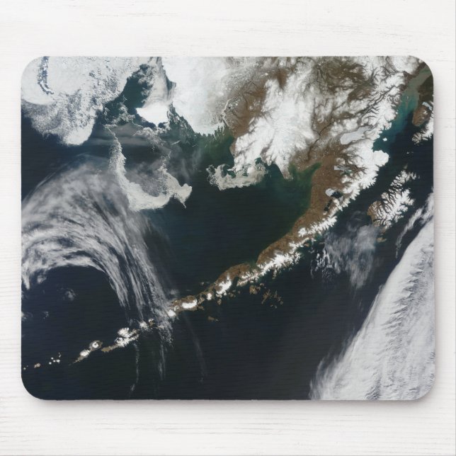 Tapis De Souris La péninsule d'Alaska et les îles Aléoutiennes (Devant)