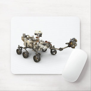 Tapis De Souris La Persévérance Mars Rover Sur Arrière - plan Blan