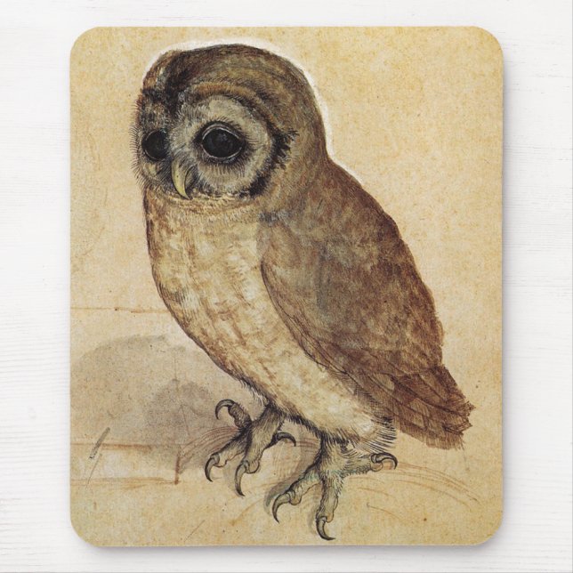 Tapis De Souris La Petite Chouette (par Albrecht Durer) (Devant)