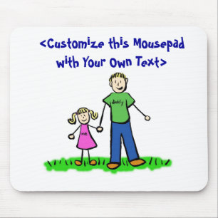 Tapis De Souris La petite fille de papa Mousepad (Blond)