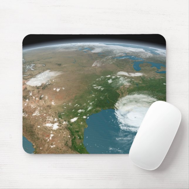 Tapis De Souris La Planète Panoramique Terre Et Les Etats-Unis. (Avec souris)