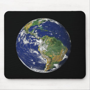 Tapis De Souris La pleine terre montrant l'Amérique du Sud