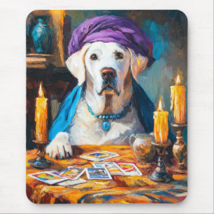 Tapis De Souris La Poche Mystique Drôle chien Fortuneteller