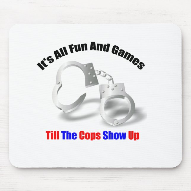 Tapis De Souris La police câline - amusement et jeux Mousepad (Devant)