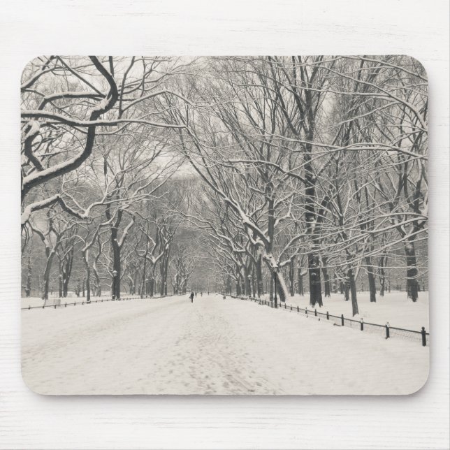 Tapis De Souris La promenade du poète - hiver de Central Park (Devant)