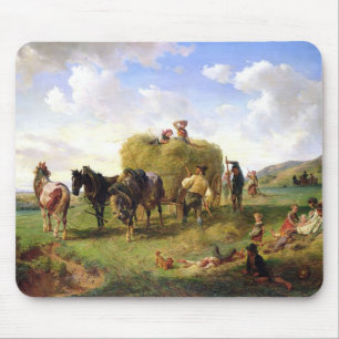 Tapis De Souris La récolte de foin, 1869