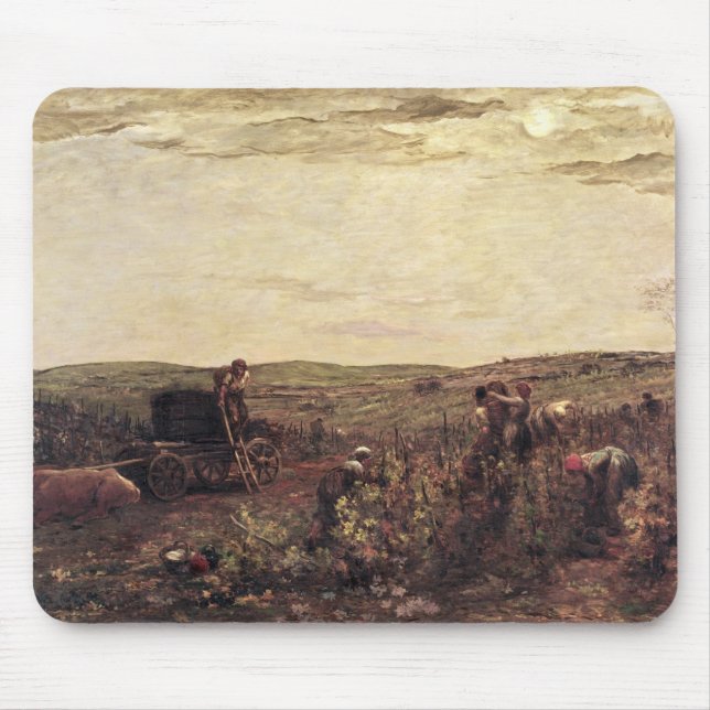 Tapis De Souris La récolte de vin en Bourgogne, 1863 (Devant)