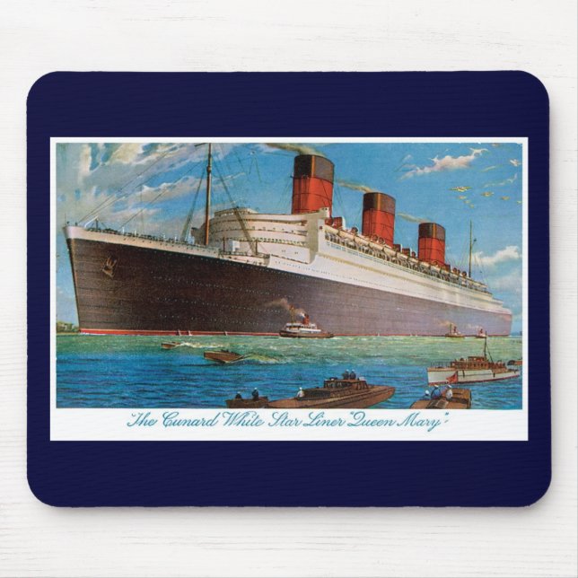Tapis De Souris La reine Mary de Cunard White Star Line (Devant)